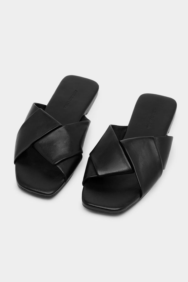 Nell Leather Slide