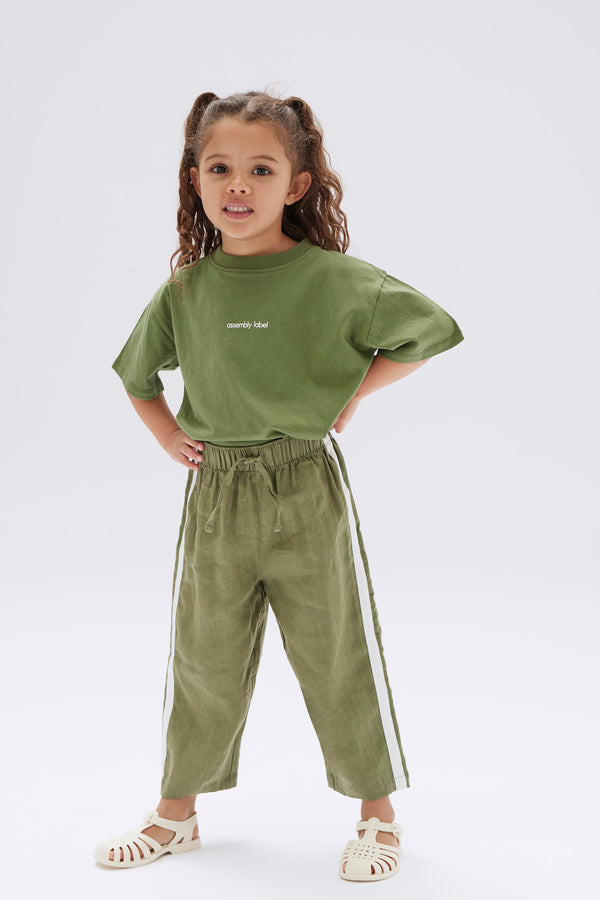 Kids Linen Racer Pant